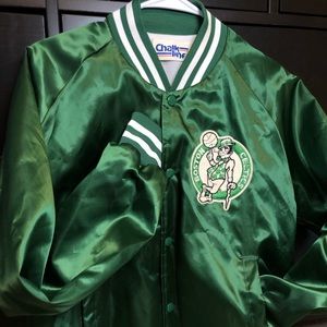 Vintage Boston Celtics Satin Bomber Jacket